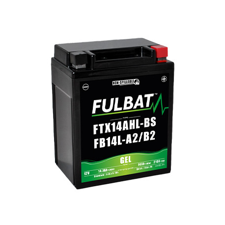 Batterie moto FULBAT FB14L-A2 / FTX14AHL-BS - GEL - 12V - 14.7Ah