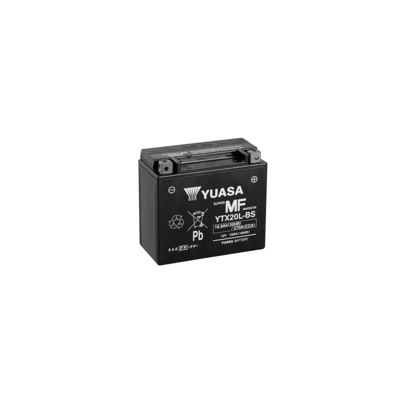 YUASA Batterie Moto 12V – 18Ah - YTX20L-BS YUASA Batterie Moto 12V – 18Ah - YTX20L-BS