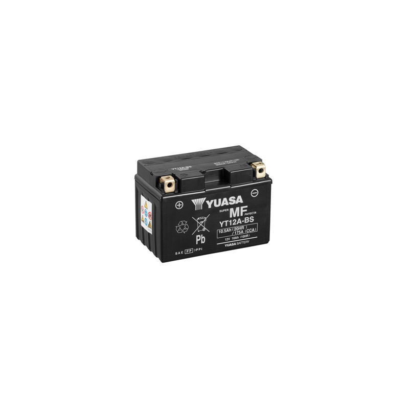 YUASA Batterie Moto 12V – 18Ah - YT12ABS - Sans entretien YUASA Batterie Moto 12V – 18Ah - YT12ABS - Sans entretien