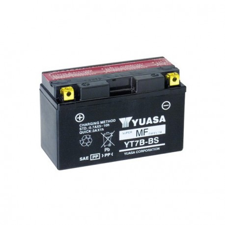 Batterie moto YUASA YT7B/ YT7B-BS - 12V - 6.5Ah