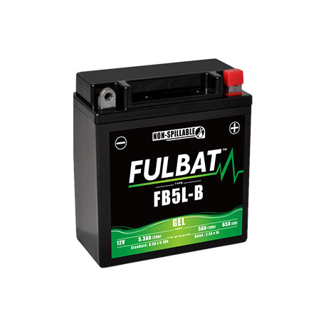 Batterie moto FB5L-B FULBAT GEL - 12V - 5.3Ah