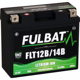 Batterie moto FULBAT FLTX4L/5L - FLTZ5S/6S - LITHIUM-ION - 12V - 2Ah