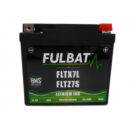 Batterie moto FULBAT FLTX4L/5L - FLTZ5S/6S - LITHIUM-ION - 12V - 2Ah
