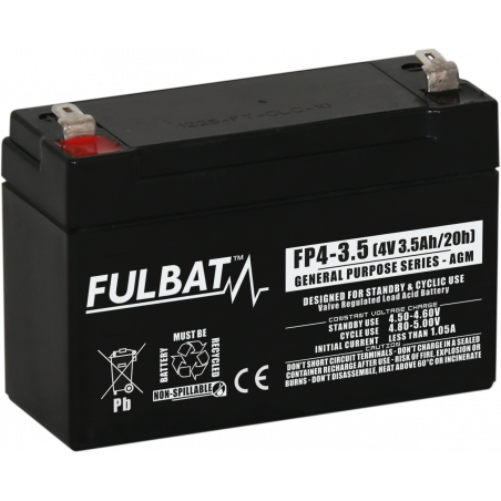 YUASA / YUCEL 4V - 3.5Ah - Y3.5-4 