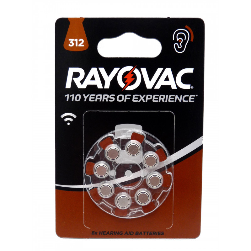 RAYOVAC Pile Bouton Zinc Air - 312AE Acoustic RAYOVAC Pile Bouton Zinc Air - 312AE Acoustic