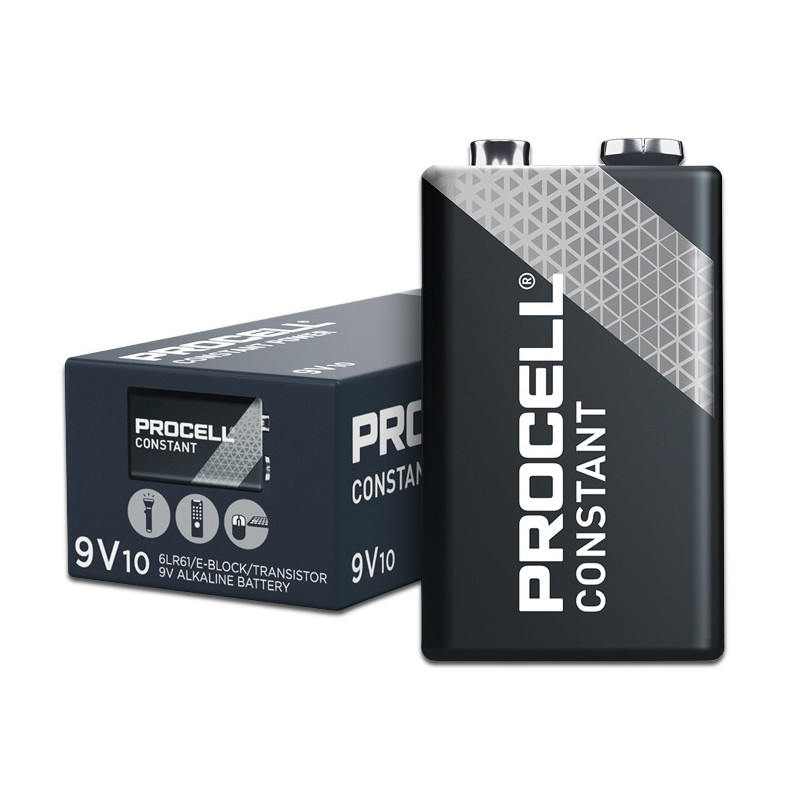 PROCELL/DURACELL 6LR61 - 9V Professionnel - Boite de 10 PROCELL/DURACELL 6LR61 - 9V Professionnel - Boite de 10
