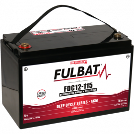 Batterie FULBAT FDC12-115 - Deep Cycle AGM Carbone - 12V - 115Ah