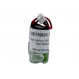 Pile ER14250 - Lithium - 3.6V - 1200mAh + connecteur