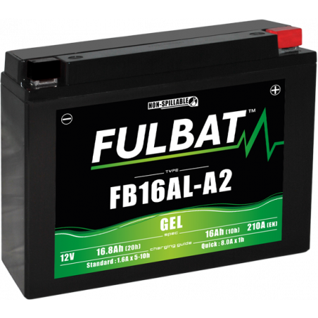 Batterie moto FULBAT FB16AL-A2 - GEL - 12V - 14.7Ah
