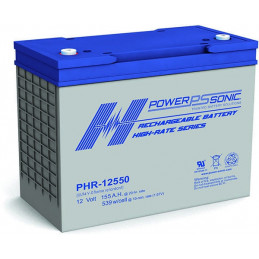 Batterie Plomb Standard 12V 155Ah - PHR-12550FR - 335x172x275 - Spécial Onduleur - Powersonic